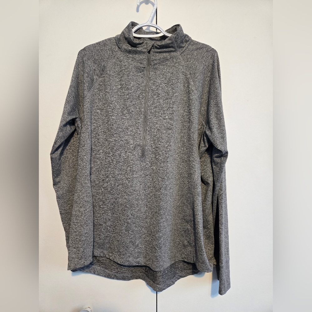 Ascend Gray Half Zip Long Sleeve Athletic Women's Top- Size‎ XL
